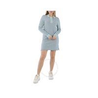 Barrie Ladies Gingham Cashmere And Cotton Midi Dress C179402