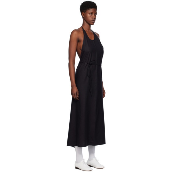  베이스레인지 Baserange Black Apron Maxi Dress 241922F055013