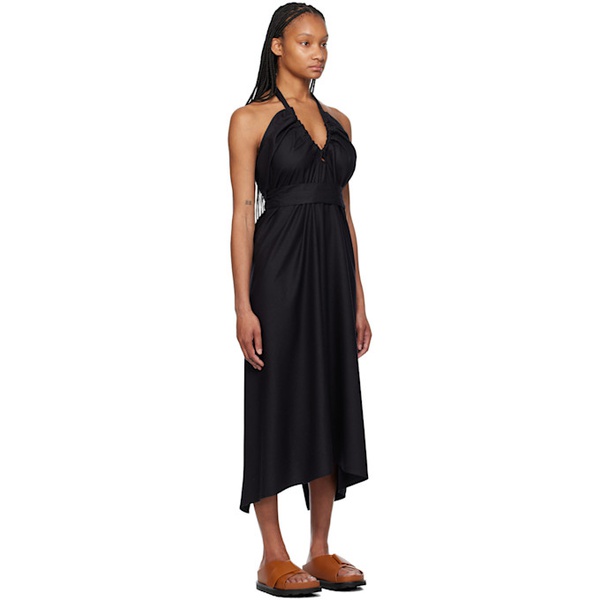  베이스레인지 Baserange SSENSE Exclusive Black Node Maxi Dress 241922F055018