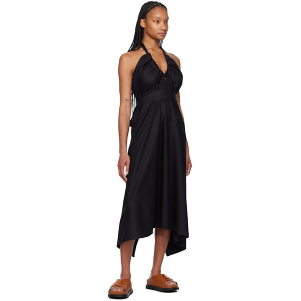  베이스레인지 Baserange SSENSE Exclusive Black Node Maxi Dress 241922F055018