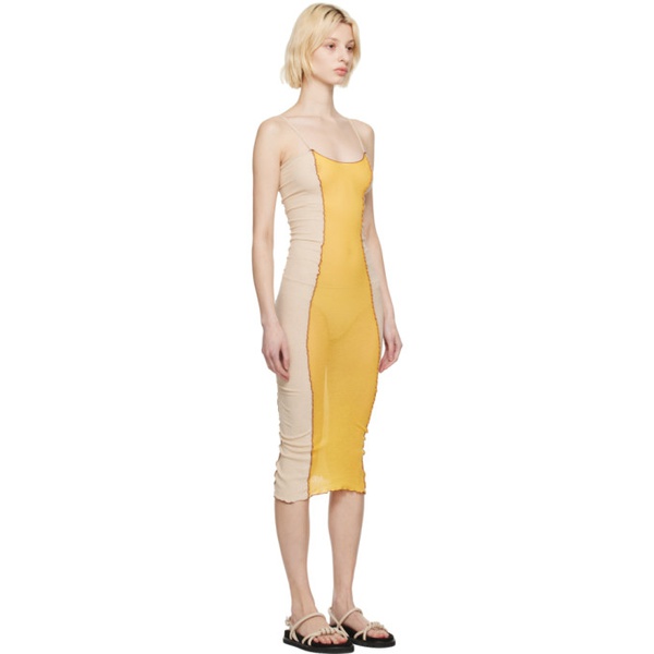  베이스레인지 Baserange Yellow Sun Shok Maxi Dress 231922F055011