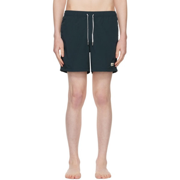  Bather Navy Drawstring Swim Shorts 231059M208012