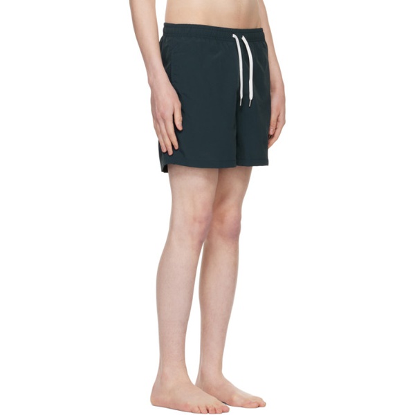  Bather Navy Drawstring Swim Shorts 231059M208012