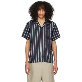 Bather Black Striped Shirt 231059M192001