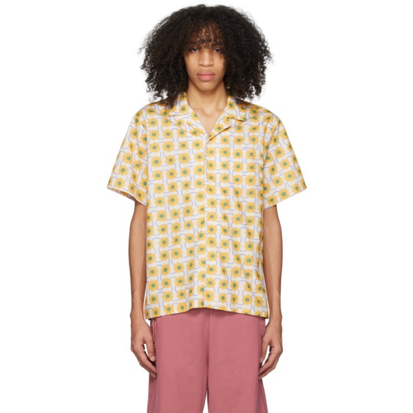  Bather Yellow Floral Shirt 231059M192010