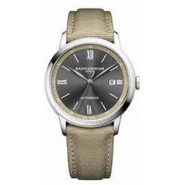 Baume Et Mercier MEN'S Classima Canvas Grey Dial Watch M0A10695