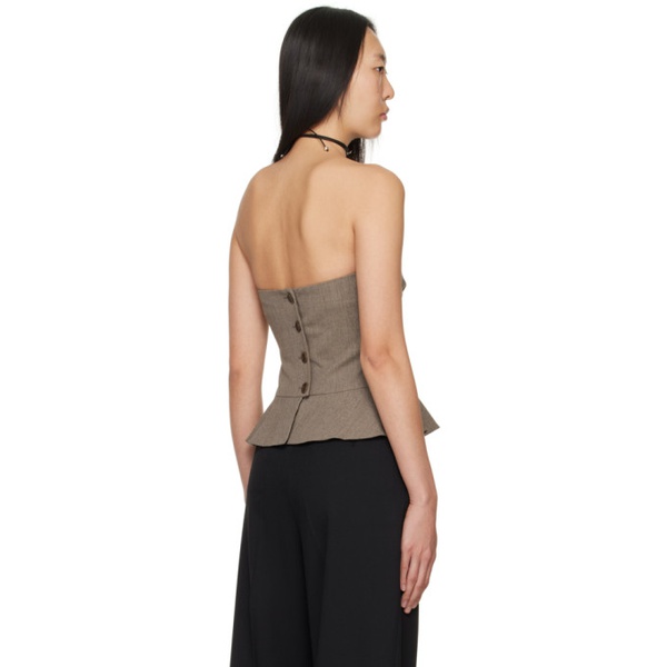  Beaufille Brown Francis Tank Top 241868F111000