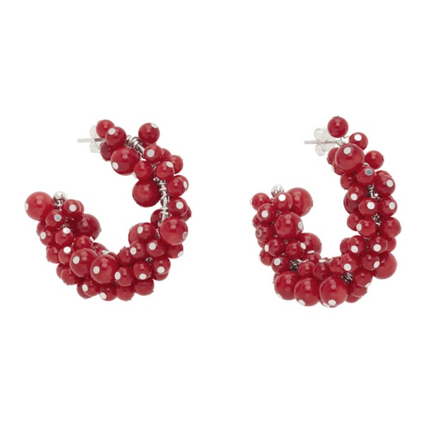  Beaufille Red Hyacinth Hoops 231868F022005