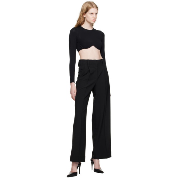  Beaufille Black Ulla Trousers 231868F087000
