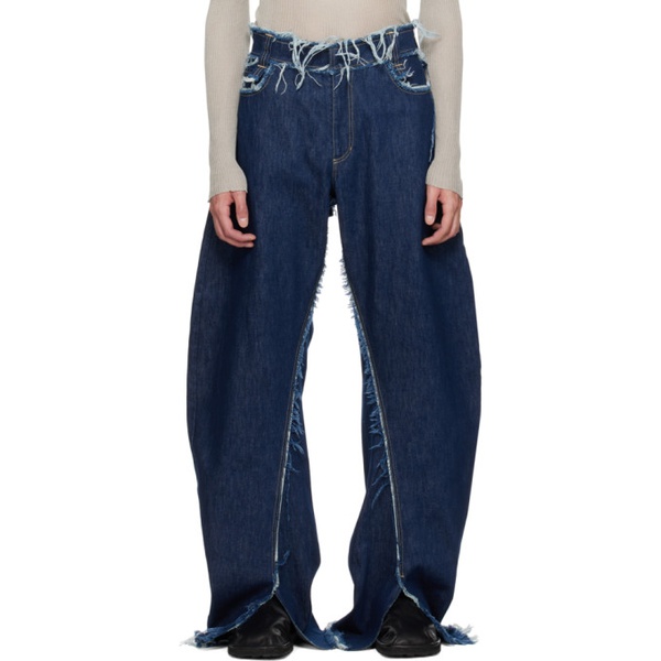 비앙카 손더스 Bianca Saunders Blue Ess Jeans 241191M186000