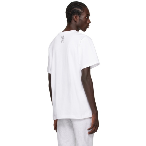  빌리어네어보이즈클럽 Billionaire Boys Club White Printed T-Shirt 241143M213018