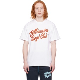 빌리어네어보이즈클럽 Billionaire Boys Club White Script T-Shirt 241143M213031