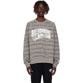 빌리어네어보이즈클럽 Billionaire Boys Club Gray Printed Sweatshirt 232143M204000