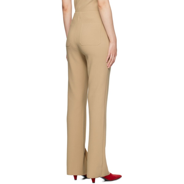  Birrot Taupe Lay2 Straight Trousers 241680F087000