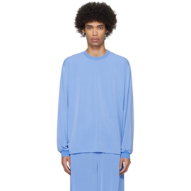 Birrot Blue Lay1 Boxy Long Sleeve T-Shirt 241680M213010