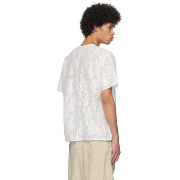  Birrot White Rose T-Shirt 241680M213007