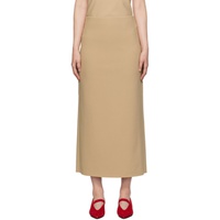 Birrot SSENSE Exclusive Taupe H Maxi Skirt 241680F093002