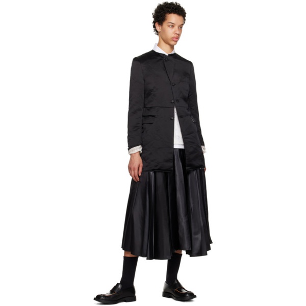  Black Comme des Garcons Black Raw Edge Coat 231935F059001