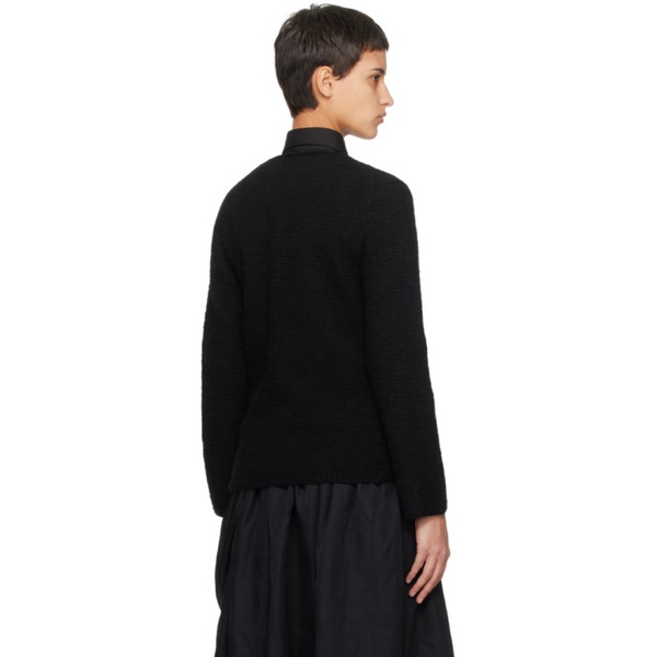  Black Comme des Garcons Black Distressed Sweater 232935F096000