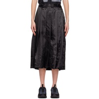 Black Comme des Garcons Black True Heart Strong Mind Midi Skirt 231935F054001