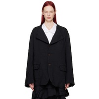 Black Comme des Garcons Black Raw Edge Blazer 241935F057005