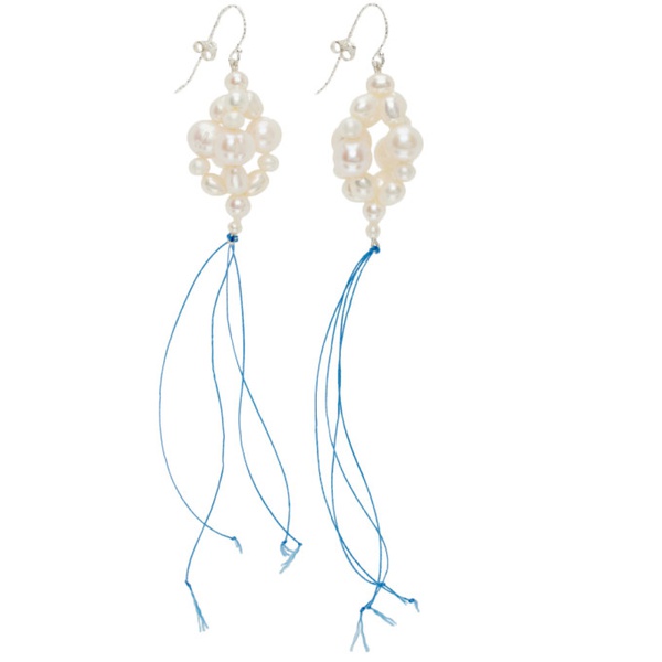  Bleue Burnham White Hanging Antique Pearl Earrings 232379F022021