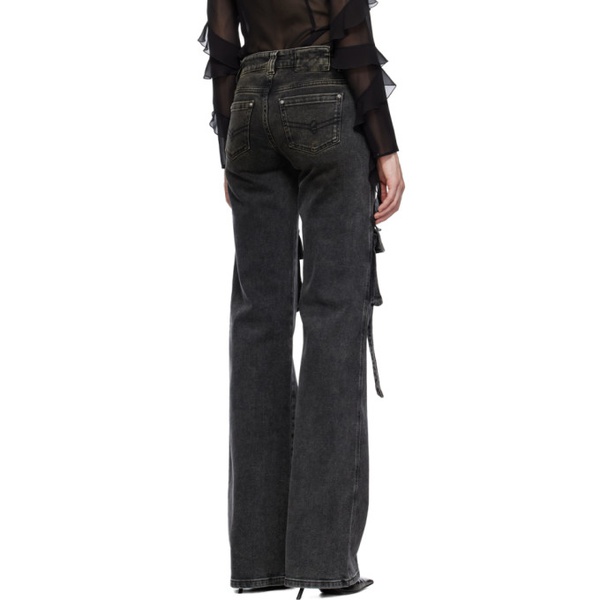  블루마린 Blumarine Gray Cargo Pocket Jeans 232901F069001