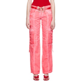 블루마린 Blumarine SSENSE Exclusive Pink Trousers 231901F087036