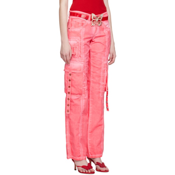  블루마린 Blumarine SSENSE Exclusive Pink Trousers 231901F087036