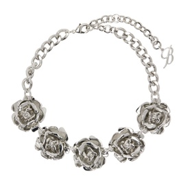 블루마린 Blumarine Silver Roses Choker 241901F023010