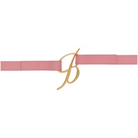 블루마린 Blumarine Pink Logo Buckle Belt 241901F001004