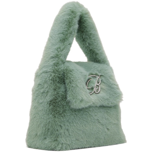  블루마린 Blumarine Green Faux-Fur Bag 232901F048007