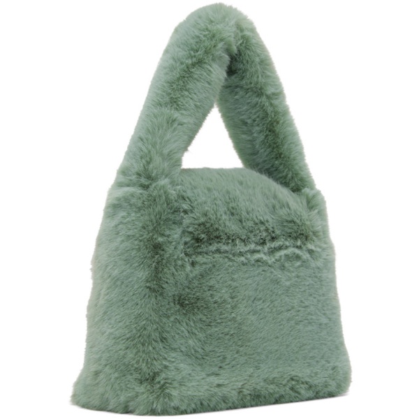  블루마린 Blumarine Green Faux-Fur Bag 232901F048007