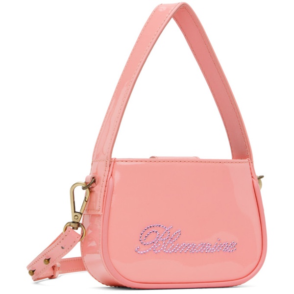  블루마린 Blumarine Pink Mini Rhinestone Bag 231901F048028