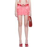 블루마린 Blumarine SSENSE Exclusive Pink Miniskirt 231901F090034