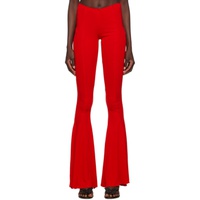 블루마린 Blumarine Red Flared Trousers 231901F087025