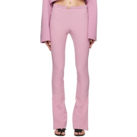 블루마린 Blumarine Pink Belted Trousers 231901F087007
