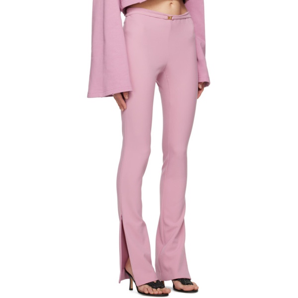  블루마린 Blumarine Pink Belted Trousers 231901F087007