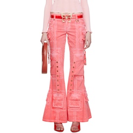 블루마린 Blumarine SSENSE Exclusive Pink Trousers 231901F087035