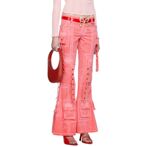  블루마린 Blumarine SSENSE Exclusive Pink Trousers 231901F087035