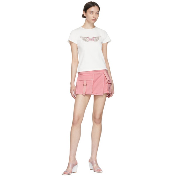  블루마린 Blumarine Pink Cotton Shorts 221901F088000