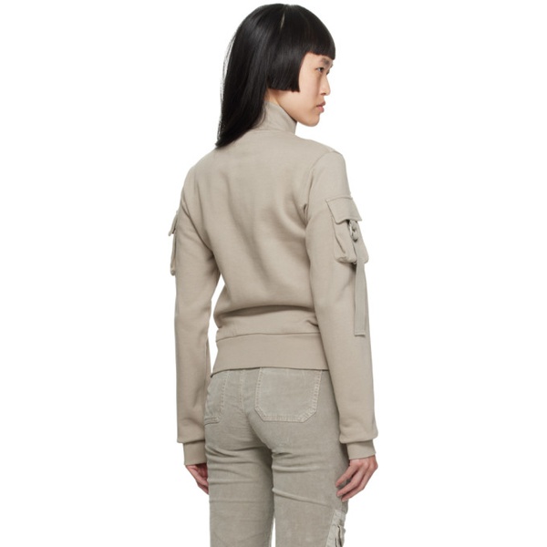  블루마린 Blumarine Gray Cargo Pocket Sweatshirt 232901F063005