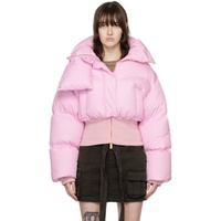 블루마린 Blumarine Pink Down Padded Jacket 222901F061000