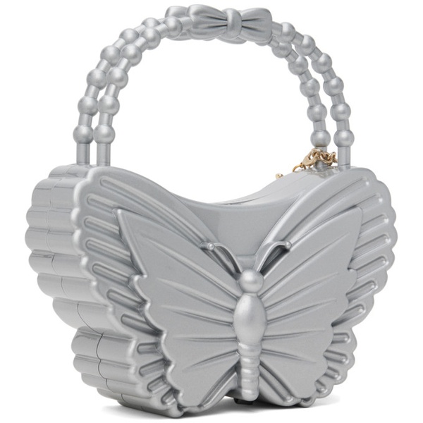  블루마린 Blumarine Silver forBitches 에디트 Edition Butterfly-Shaped Bag 241901F046021