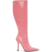 블루마린 Blumarine Pink Pointed Tall Boots 222901F115001