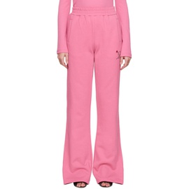 블루마린 Blumarine Pink Embroidered Lounge Pants 222901F086000