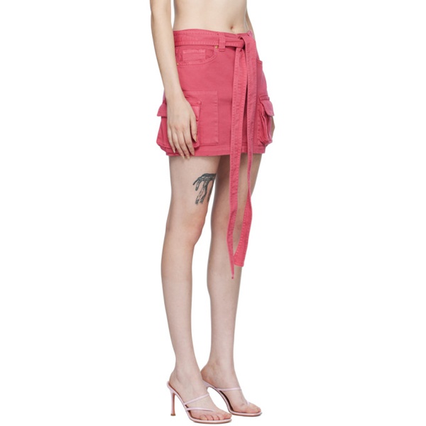  블루마린 Blumarine Pink Cargo Miniskirt 222901F090015