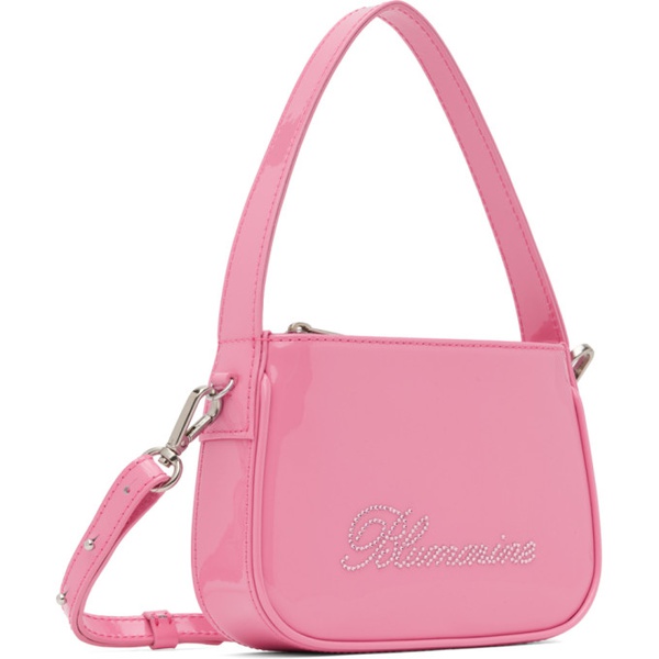  블루마린 Blumarine Pink Rhinestone Logo Bag 232901F048010