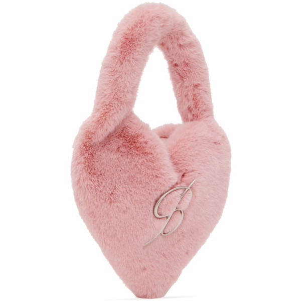  블루마린 Blumarine Pink Heart Logo Bag 232901F048021