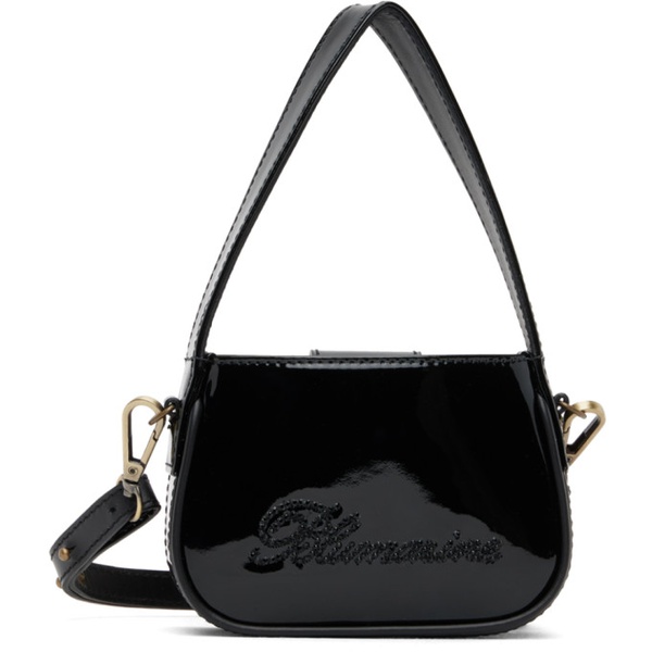  블루마린 Blumarine Black Mini Rhinestone Bag 231901F048030